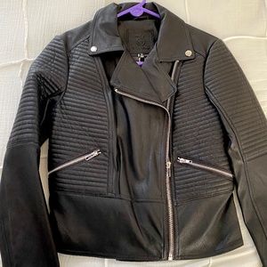 Max Studio Black Leather Jacket
